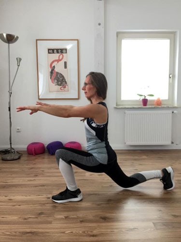 Ausfallschritt Ausgangsposition